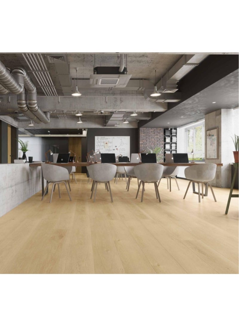 Generic - Stone Plastic Composite tile (SPC flooring)- Easy Click and Lock System - German Technology - 5.5 mm thickness| 10 Years Warranty | 10 planks in a box (Light Walnut) - Image 1