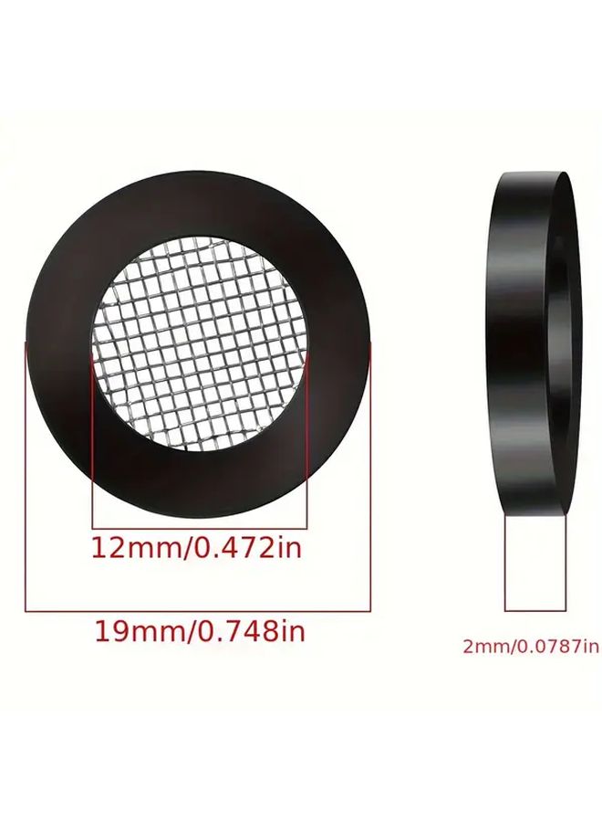 8 Pcs Rubber Gaskets Filter Mesh Sealing Rings 4 Part Flat Washers With Netting For Car Washer Cleaning Machine Inlet - Image 3