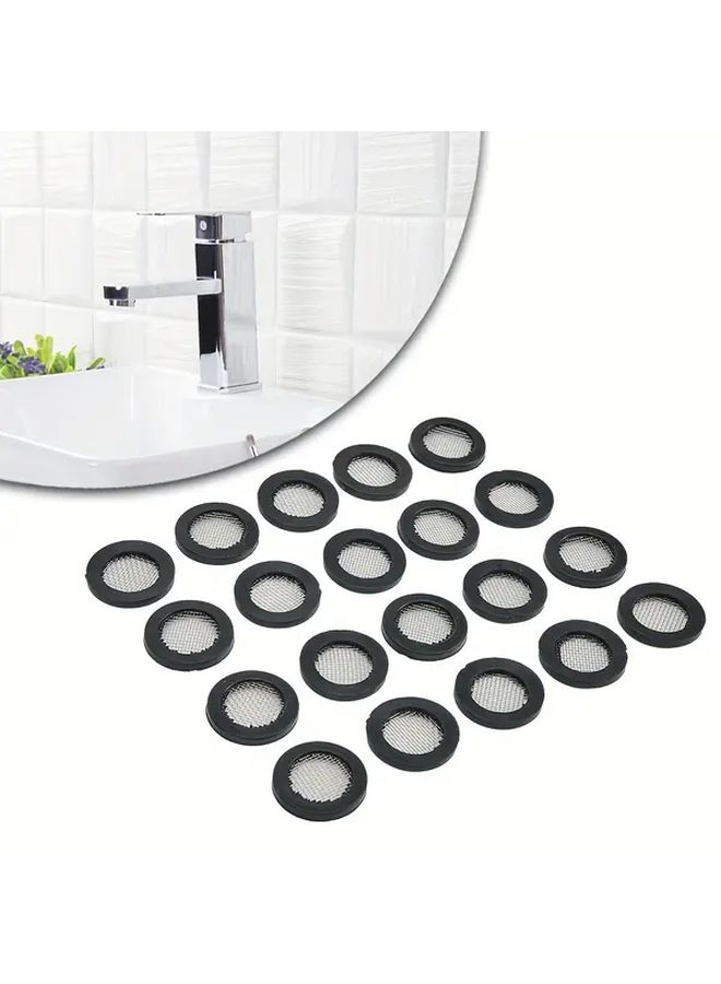 8 Pcs Rubber Gaskets Filter Mesh Sealing Rings 4 Part Flat Washers With Netting For Car Washer Cleaning Machine Inlet - Image 5