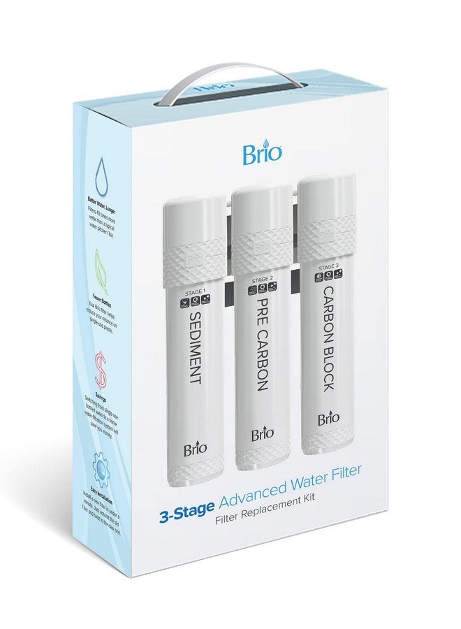 بريو طقم استبدال فلتر Brio ثلاثي المراحل لموزعات مبردات المياه Brio ثلاثية المراحل - Image 1