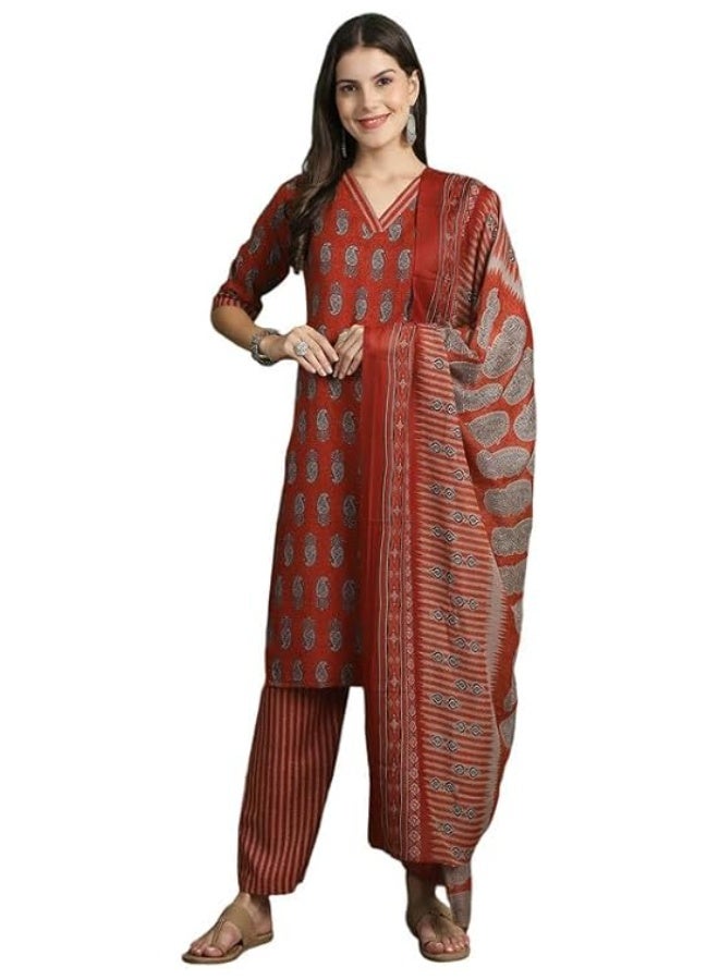 Pinkmint store Women Kurta Set l Ethnic Kurta Set l Full Pair Suit Set l Straight Kurta Set for Women XL - Image 1