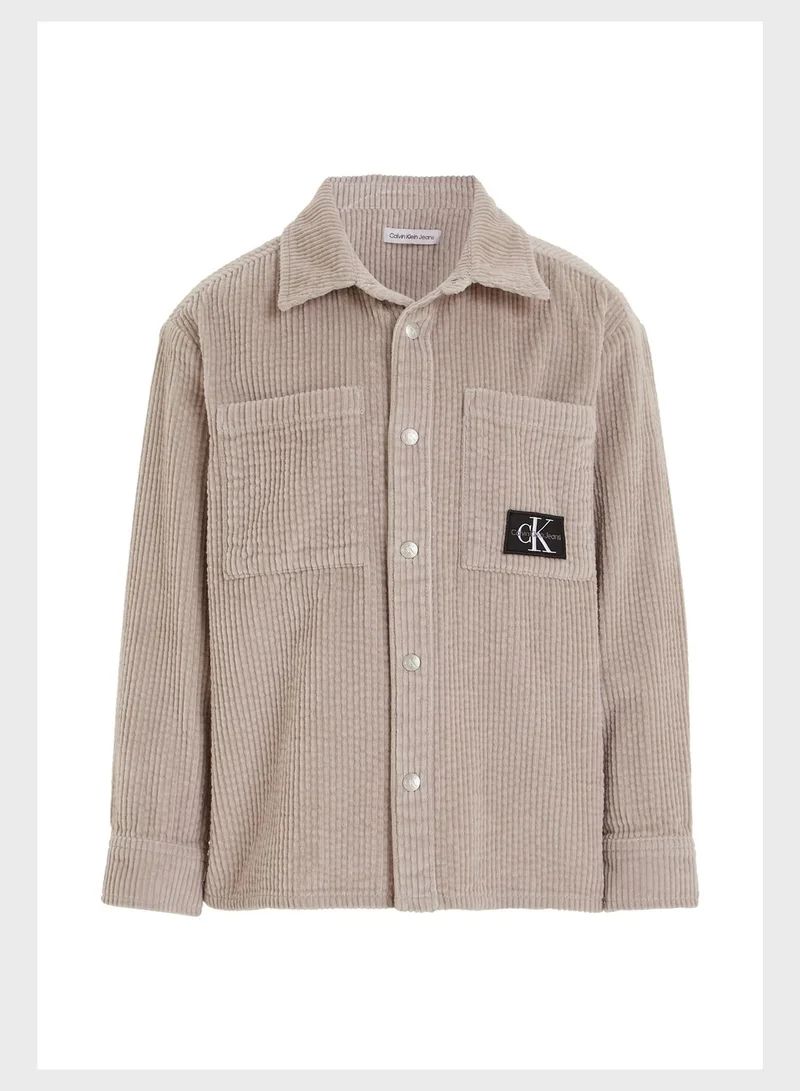 Calvin Klein Jeans Kids Front Pocket Logo Shirt