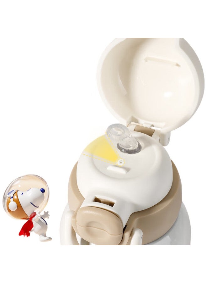 Snoopy Children'S Insulated Cup With Sleeve, 316 Stainless Steel Kindergarten Direct Drinking Water Bottle, Dual-Use Straw Water Cup For Boys And Girls Students - Image 1