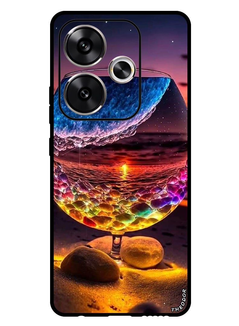 Theodor Protective Case Anti Scratch Shock Proof Bumper Cover For Xiaomi Redmi Turbo 3 Glass Beach - Image 1