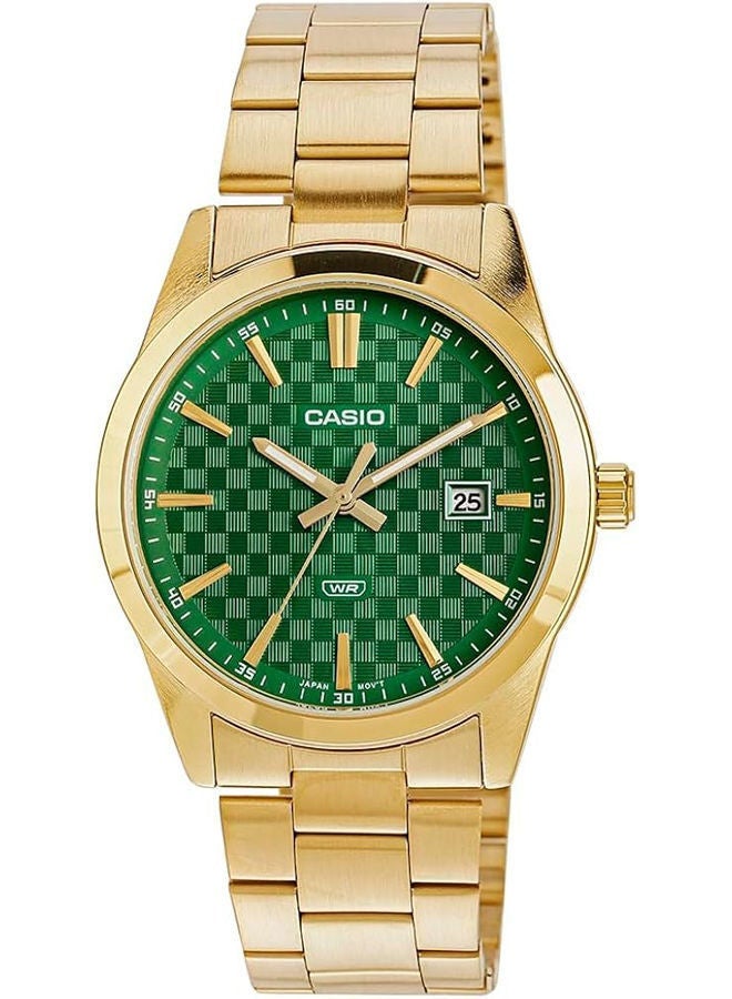 CASIO Stainless Steel Analog Wrist Watch MTP-VD03G-3AUDF - Image 1
