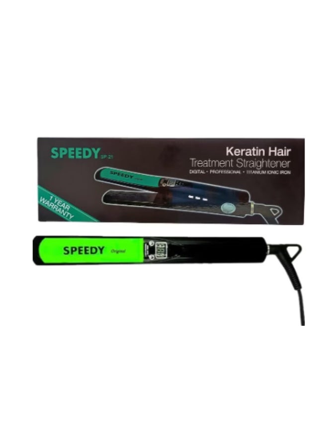 Speedy SP-21 Keratin Hair Treatment Straightener Pro System 470F in 360 Degree Swivel Cord - Image 1