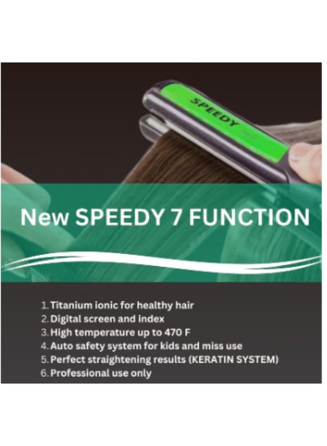 Speedy SP-21 Keratin Hair Treatment Straightener Pro System 470F in 360 Degree Swivel Cord - Image 3