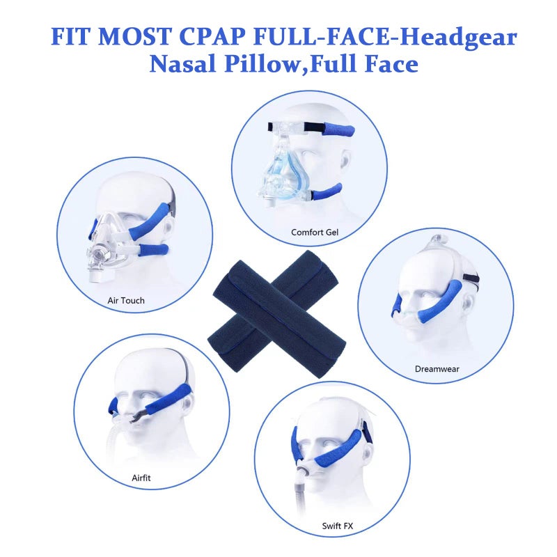 NATAKU 8 Pack Mask Strap Covers,Headgear Strap Cushions,Comfort Mask Cushions Pads, Soft-Fleece Face Mask Cover Fits Most Full CP AP Headgear Strap to Reduce Red Marks and Uncomfortable - Image 5
