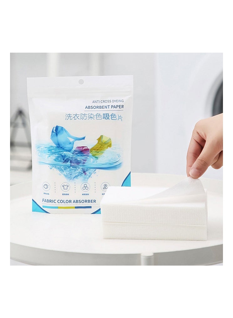 BOFAN Clothing Dyeing Adsorption Sheet - Environmentally friendly innovation, anti-staining, suitable for a variety of washing machines, keep clothes bright and long-lasting, energy-saving, time-saving and convenient, prevent color mixing, fragrance-free - 100sheets/2pack - Image 4