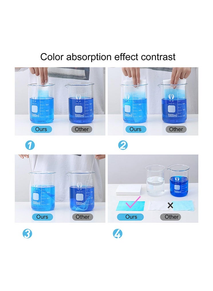 BOFAN Clothing Dyeing Adsorption Sheet - Environmentally friendly innovation, anti-staining, suitable for a variety of washing machines, keep clothes bright and long-lasting, energy-saving, time-saving and convenient, prevent color mixing, fragrance-free - 100sheets/2pack - Image 3