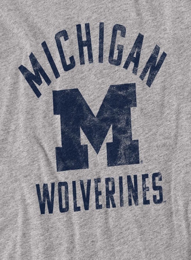 LOGOVISION University of Michigan Large Unisex Adult T Shirt, Athletic Heather, X-Large - Image 3