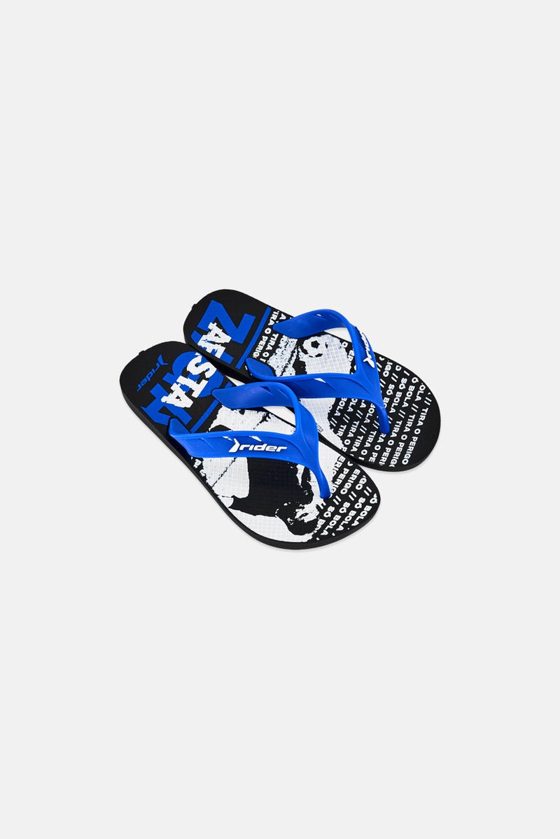 RIDER Kids Boy Street Ole Slip On Slippers, Multicolor - Image 2