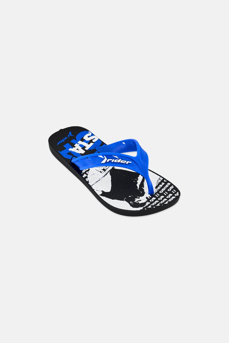 RIDER Kids Boy Street Ole Slip On Slippers, Multicolor - Image 1