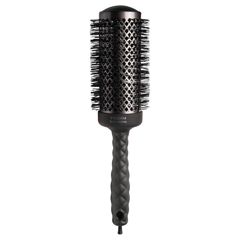 Elite Thermal Ceramic x Ionic 2 Inch Round Brush for Expert Blowouts, Faster Hair Drying, Extended Barrel for Anti-Static Styling, Smoothing, Straightening, and Shine, Ideal for Short Hair