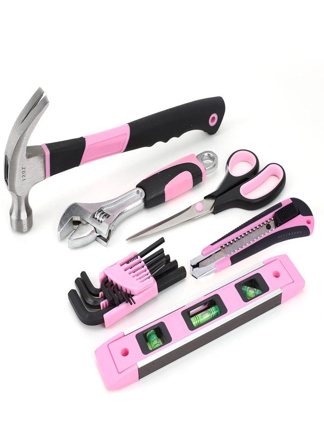 FASTPRO Pink Tool Set, 220-Piece Lady's Home Repairing Tool Kit with 12-Inch Wide Mouth Open Storage Tool Bag - Image 5