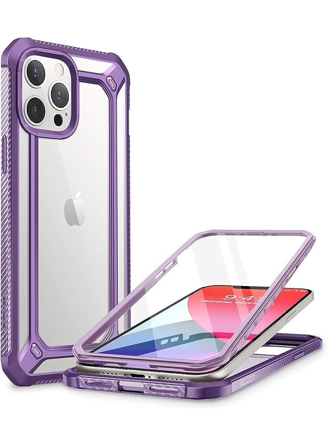 SupCase Unicorn Beetle Exo Pro Series Case For Iphone 12 Pro Max 2020 Release 6.7 Inch With Built In Screen Protector Premium Hybrid Protective Clear Bumper Case Purple - Image 1