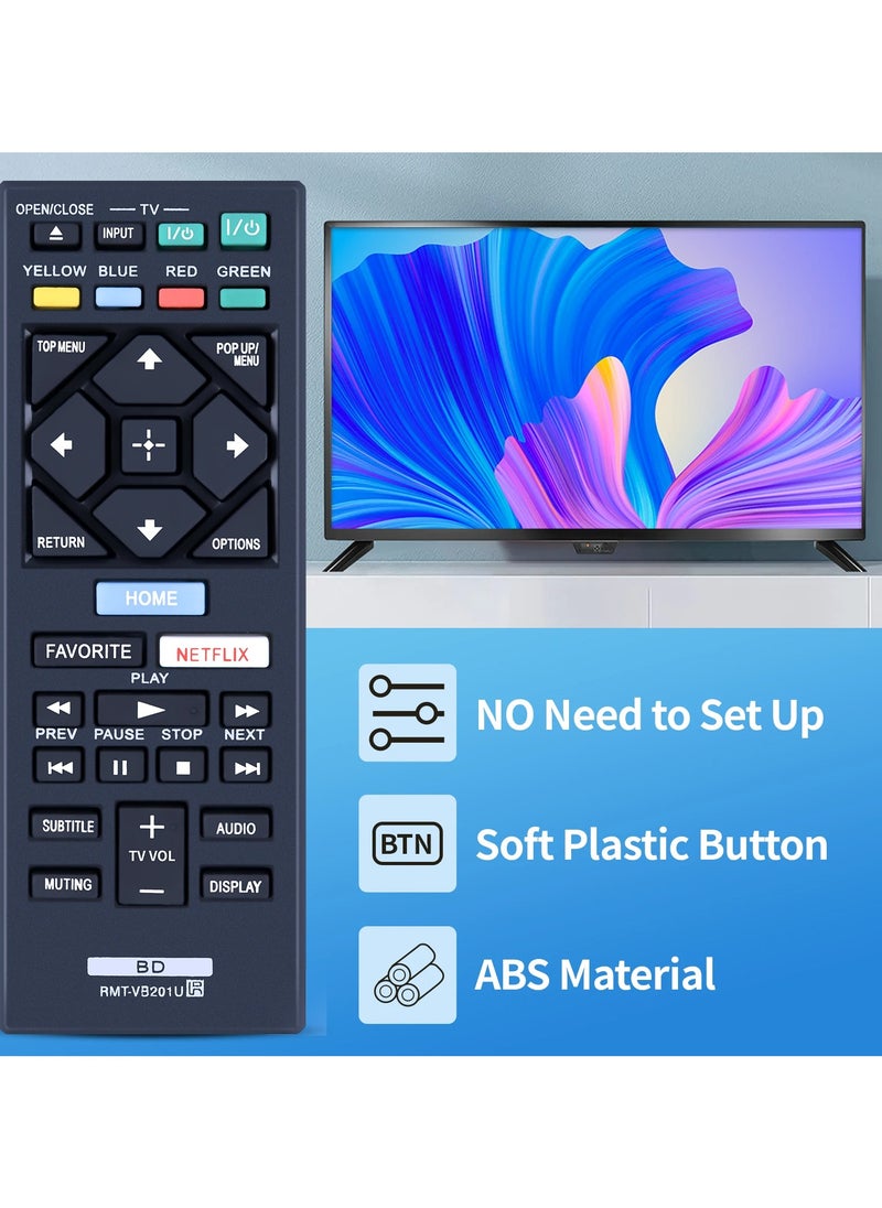 HuHa HUHA New RMT-VB201U RMTVB201U Remote Control fit for Sony Ultra HD Blu-ray DVD Player UBP-X700 UBPX700  - Image 2
