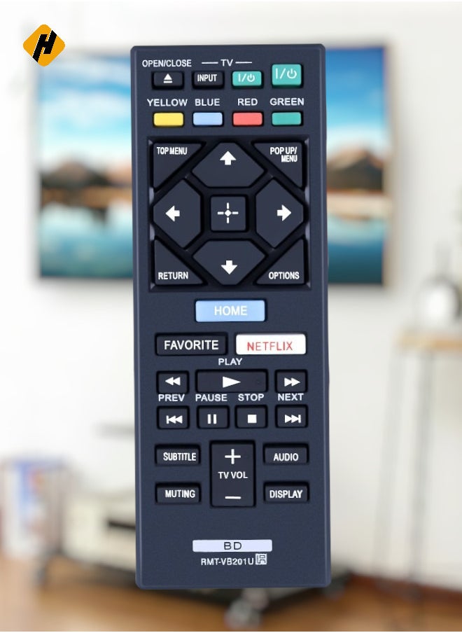 HuHa HUHA New RMT-VB201U RMTVB201U Remote Control fit for Sony Ultra HD Blu-ray DVD Player UBP-X700 UBPX700  - Image 1