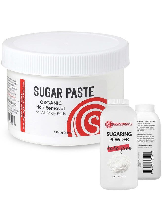 Sugaring NYC - Sugaring Paste for Brazilian Bikini Legs Arms + Talc-Free Powder Travel Size 115g (4oz) - Image 1