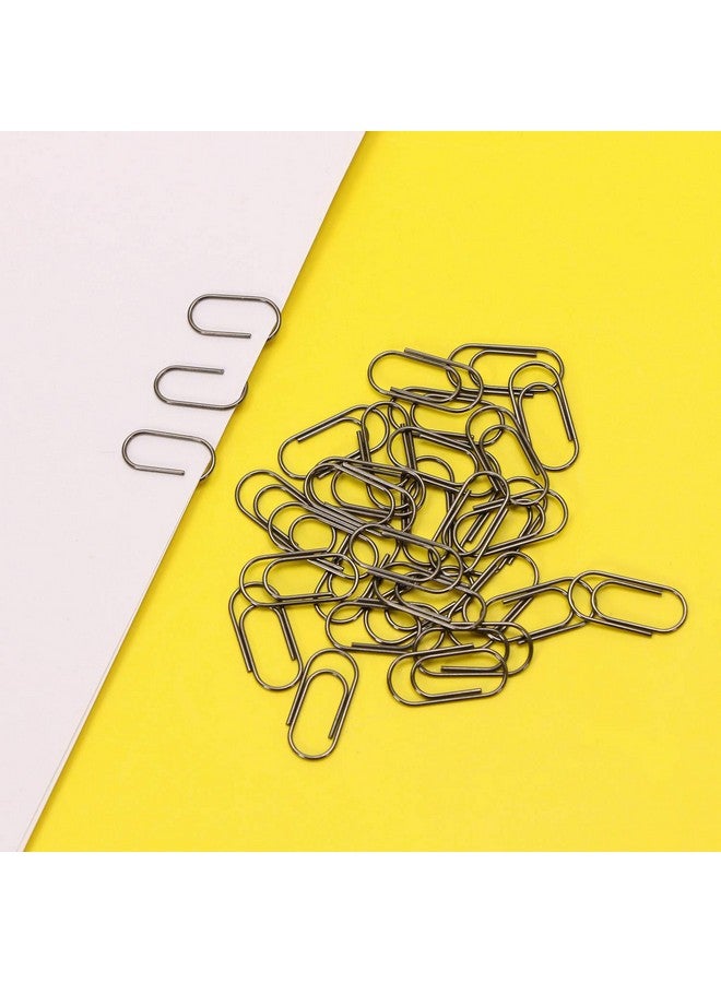 ONLYKXY 100 Pieces 16Mm Mini Black Nickel Paper Clips, Retro Paperclipa, Office Clips Assorted - Image 3