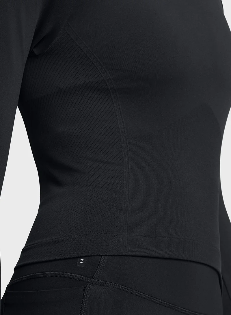 UNDER ARMOUR Vanish Seamless 1/4 Zip Crop Top