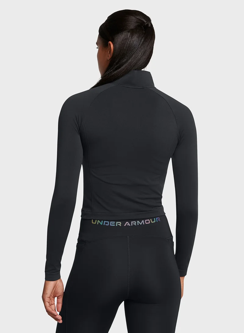 UNDER ARMOUR Vanish Seamless 1/4 Zip Crop Top