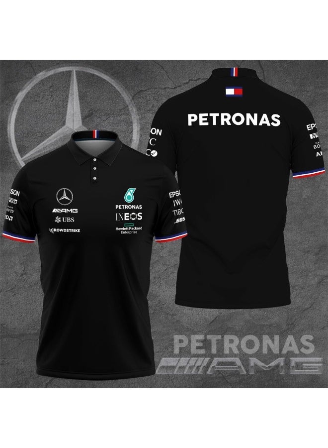 PETRONAS Classic Men's High-Quality Short-Sleeved Polo Shirt