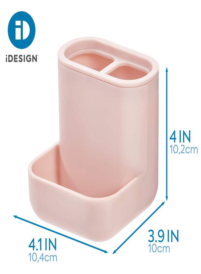 إنترديزاين مركز بلاستيكي للزينة من iDesign Cade مثالي لحمل فرش المكياج، ولوازم المكتب، والمجوهرات، ومستحضرات التجميل في الدرج، والحمام، وسطح العمل، والمكتب، وطاولة الزينة - أحمر خدود غير لامع - Image 3