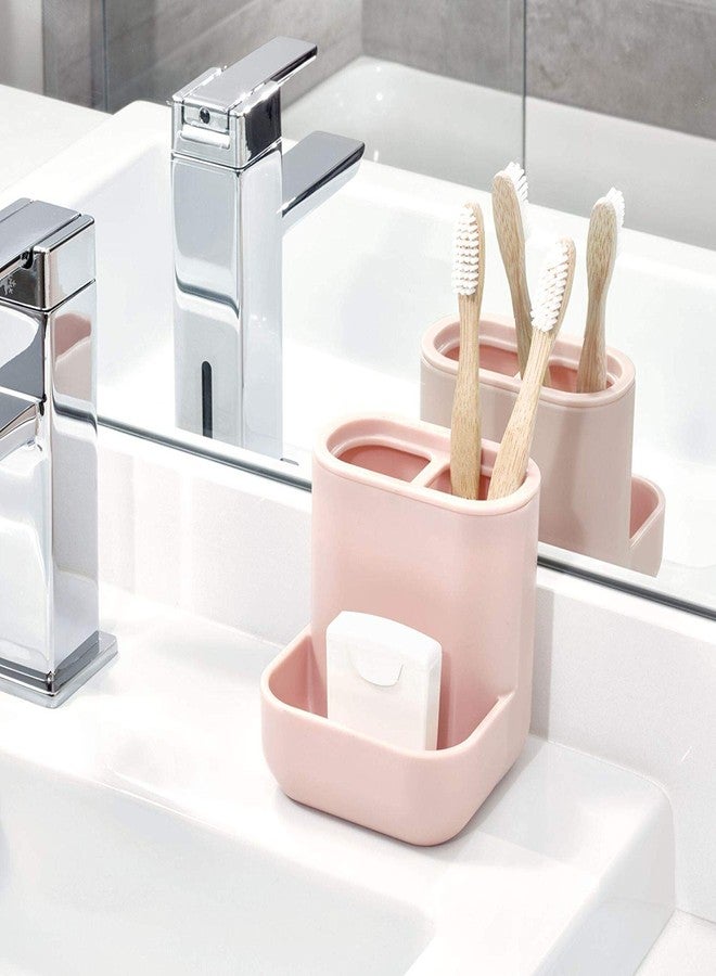 إنترديزاين مركز بلاستيكي للزينة من iDesign Cade مثالي لحمل فرش المكياج، ولوازم المكتب، والمجوهرات، ومستحضرات التجميل في الدرج، والحمام، وسطح العمل، والمكتب، وطاولة الزينة - أحمر خدود غير لامع - Image 5