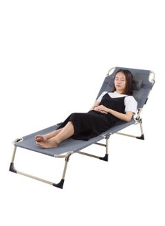 XiuWoo Multi-Functional Recliner Folding Bed with Pillow 193x63x30cm  - Image 2