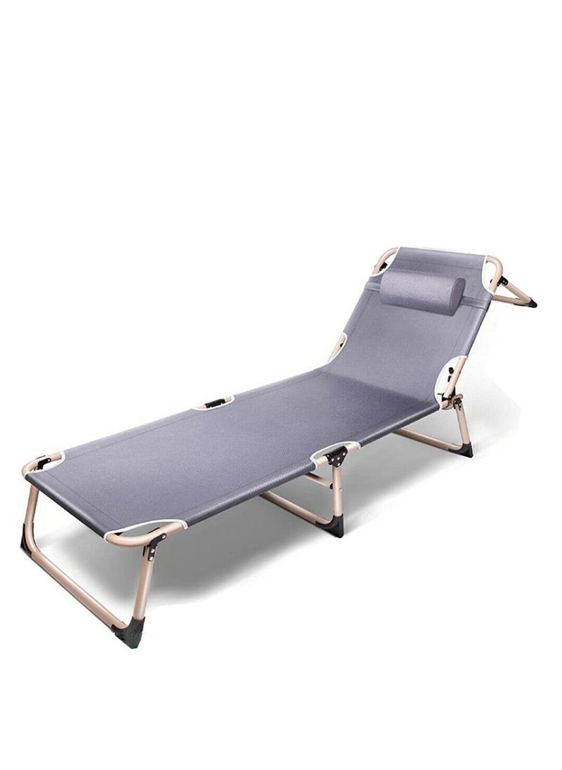 XiuWoo Multi-Functional Recliner Folding Bed with Pillow 193x63x30cm  - Image 1