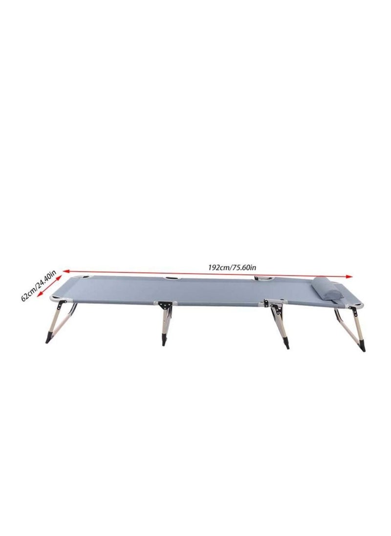 XiuWoo Multi-Functional Recliner Folding Bed with Pillow 193x63x30cm  - Image 4