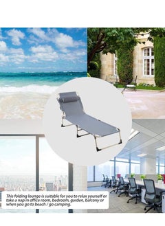 XiuWoo Multi-Functional Recliner Folding Bed with Pillow 193x63x30cm  - Image 3