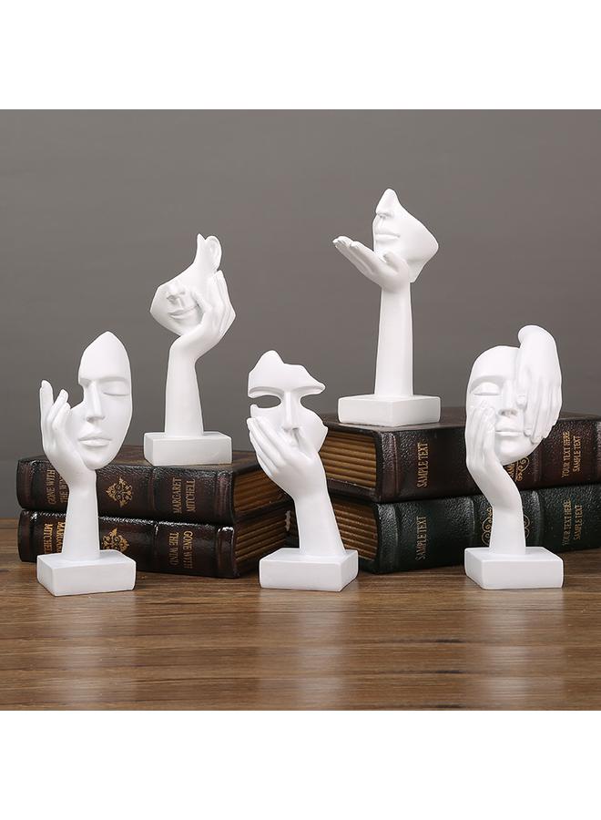 Bluejw New Mask Character Ornaments Silent Is Gold Resin Crafts Home Living Room Entrance Wine Cabinet Window Decorations - Image 3