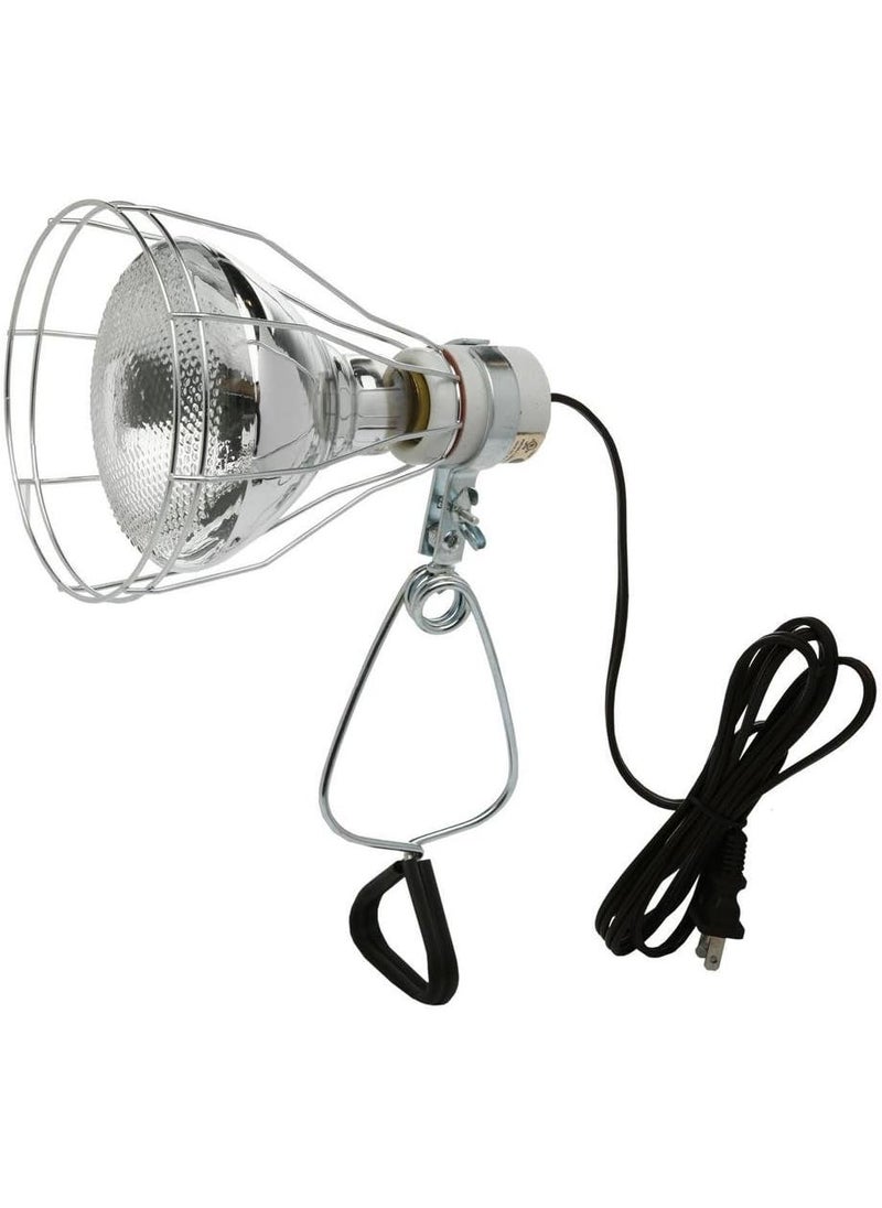 Woods Woods 0324 182 Gauge Brooder and 150Watt Heat Lamp with Wire Grill and Clamp 6Foot Black 