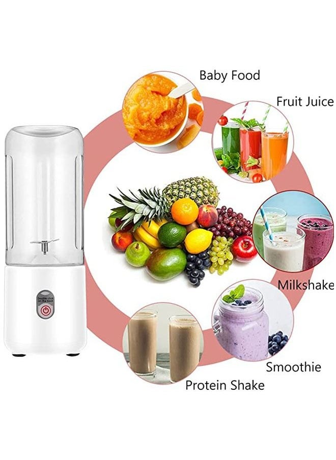 Arabest Powerful Mini Blender with 6 Blades, Portable Blender with USB Rechargeable Fruit Juice Mixer, Personal Size Blender for Smoothies and Shakes Mini Juicer Cup Travel 500ML  - Image 2