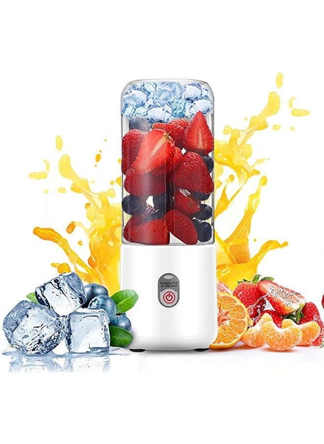 Arabest Powerful Mini Blender with 6 Blades, Portable Blender with USB Rechargeable Fruit Juice Mixer, Personal Size Blender for Smoothies and Shakes Mini Juicer Cup Travel 500ML  - Image 1