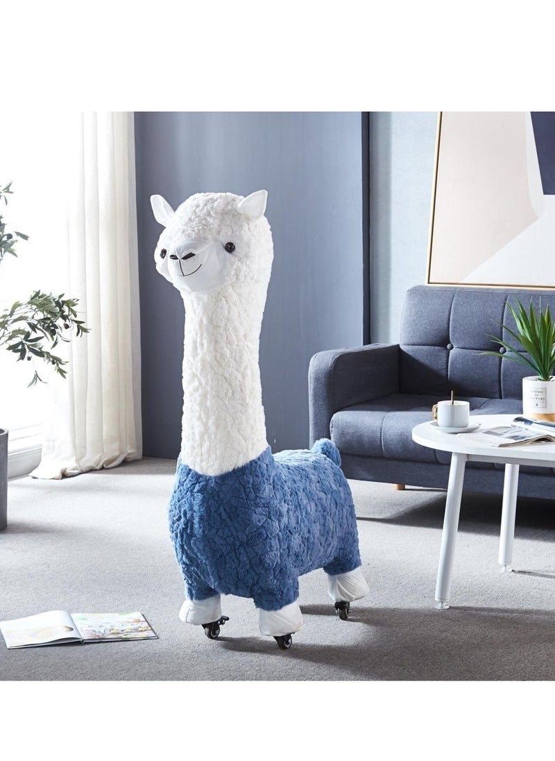 Cool Baby COOLBABY Giant Alpaca With Detachable Wheels Children's Riding Toy Load-Bearing 200KG Suitable For Children Of All Ages Blue  - Image 2