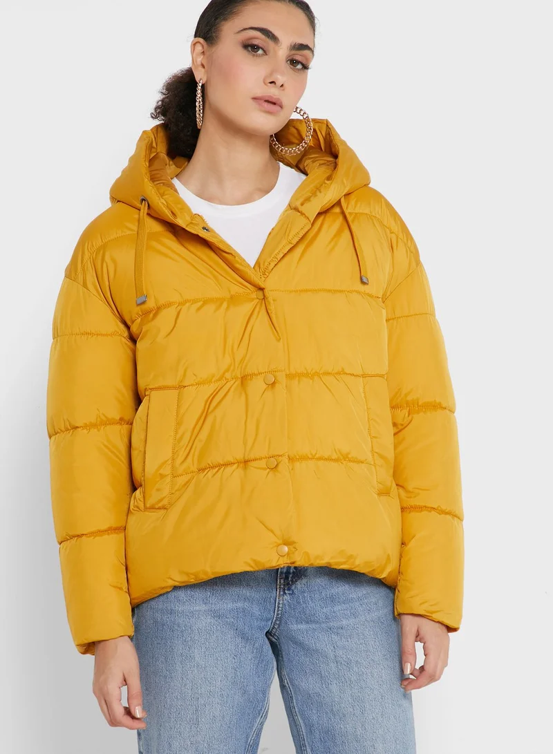 VERO MODA Hooded Puffer Jacket for Women Best Price KSA