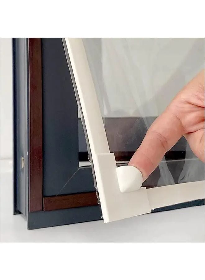 Magnetic Window Insulation Kit Black Frame White Film 100x100cm Energy Saving - Image 3