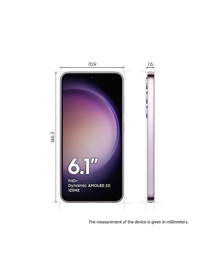 Samsung Galaxy S23 5G Dual SIM Lavender 8GB RAM 128GB - Middle East Version - Image 2