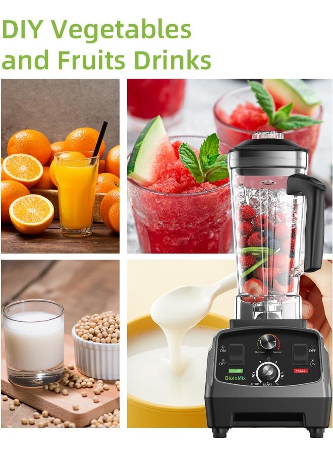 Biolomix - BioloMix Professional Blender,Smoothie Blender,Blender for Kitchen with 2200-Watt Motor,T5200 - Image 1