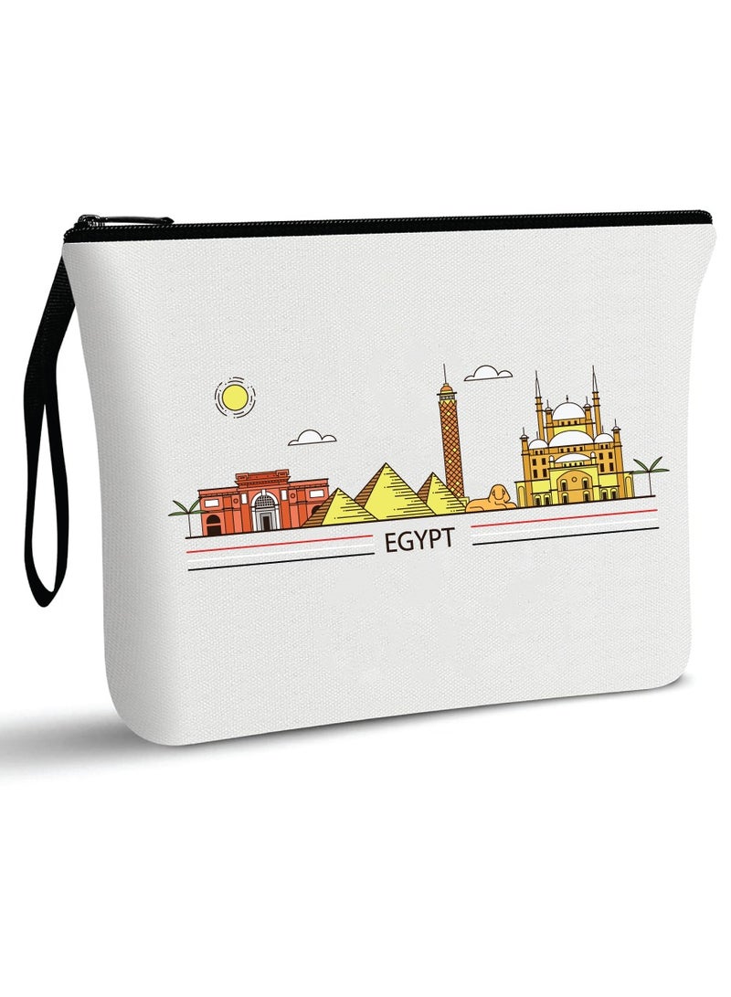 حقيبة مستحضرات التجميل لليوم الوطني المصري - مصر مع حقيبة المكياج هذه - مثالية لعيد الاستقلال المصري مع حقيبة مستحضرات التجميل الأنيقة هذه - هدية لأي مصري - Image 1