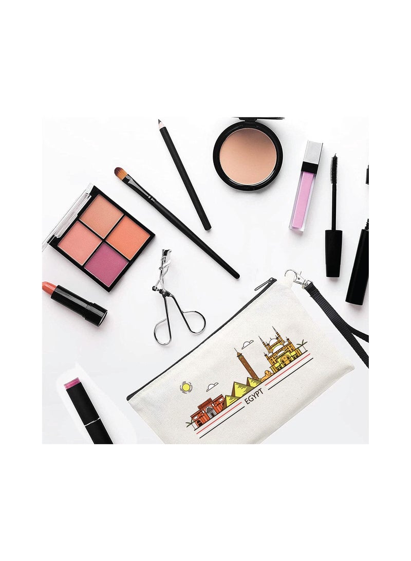 حقيبة مستحضرات التجميل لليوم الوطني المصري - مصر مع حقيبة المكياج هذه - مثالية لعيد الاستقلال المصري مع حقيبة مستحضرات التجميل الأنيقة هذه - هدية لأي مصري - Image 2