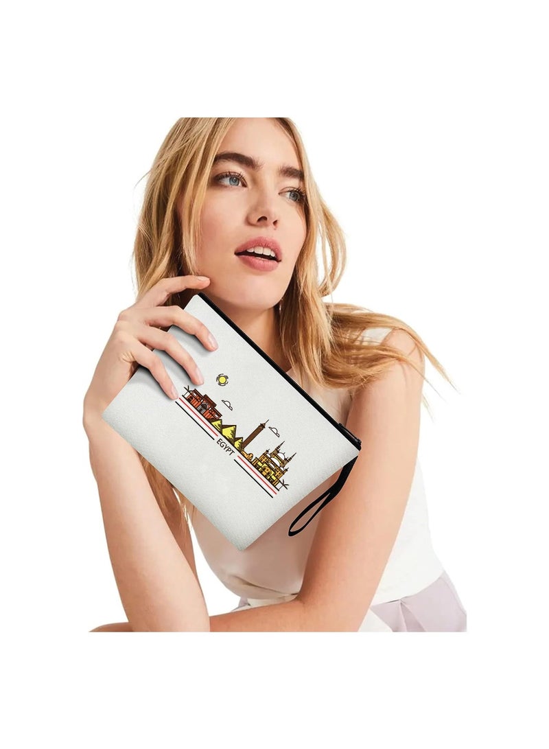 حقيبة مستحضرات التجميل لليوم الوطني المصري - مصر مع حقيبة المكياج هذه - مثالية لعيد الاستقلال المصري مع حقيبة مستحضرات التجميل الأنيقة هذه - هدية لأي مصري - Image 4