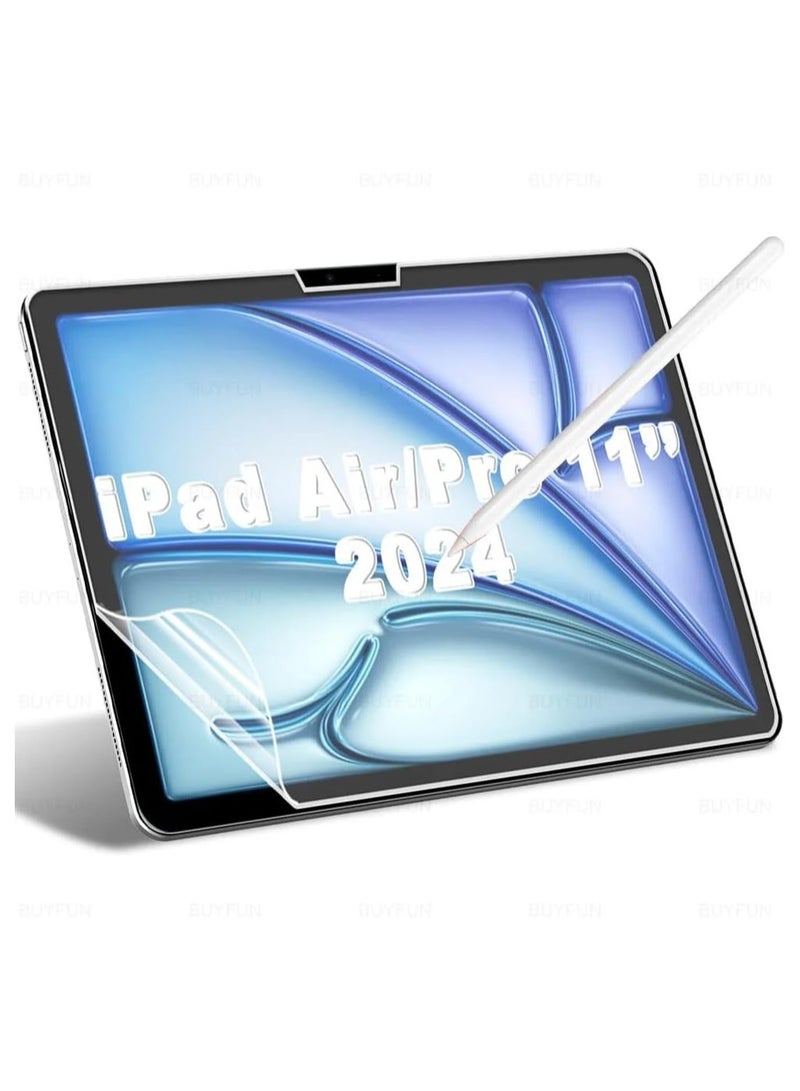 【2 Pack】 Paper Screen Protector for iPad Air 11-inch (M2) 2024, Anti-Glare Matte Anti-Fingerprint Bubble Free, Face ID  Pencil Pro Campatible - Image 1