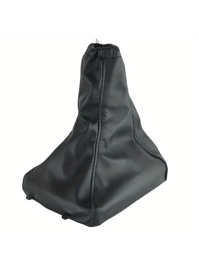 2Pcs Car Gear Shift Knob Gaiter Boot Cover And Handbrake Case Set 5 Speed - Image 4