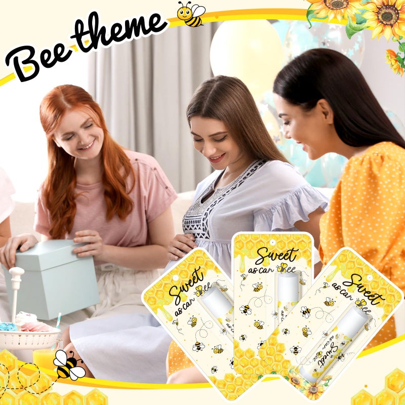 Sacubee 30 Pack Sweet as Can Bee Bulk Baby Shower Games Prizes Party Gifts Lip Balms Favors for Winners Adults Guests Gender Reveal Favors Decorations Baby Shower Souvenirs Gift Bags Stuffers - Image 3