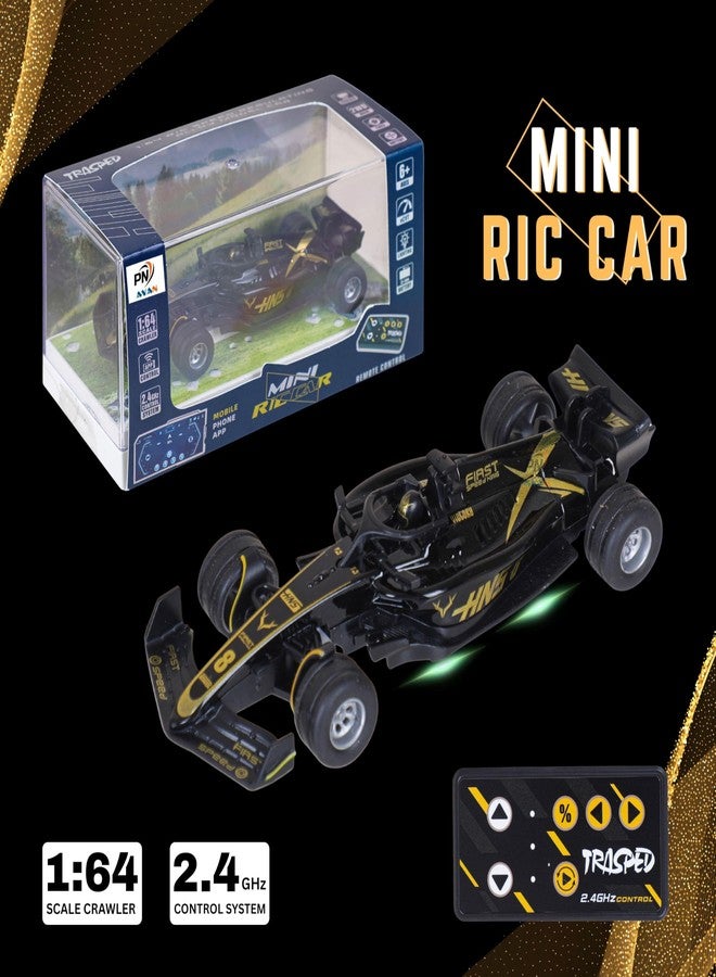 PN AVAN 1:64 Scale Formula RC Racing Car for Kids Age 6+ Years | Mini Rechargeable Remote Control Sports Car with APP Control, LED Lights, 3 Speed Modes & Type-C Charging | Formula Racer Toy Car - Image 3