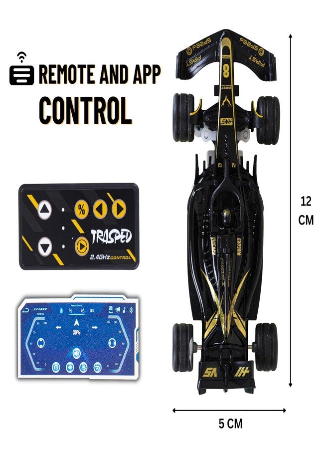 PN AVAN 1:64 Scale Formula RC Racing Car for Kids Age 6+ Years | Mini Rechargeable Remote Control Sports Car with APP Control, LED Lights, 3 Speed Modes & Type-C Charging | Formula Racer Toy Car - Image 2